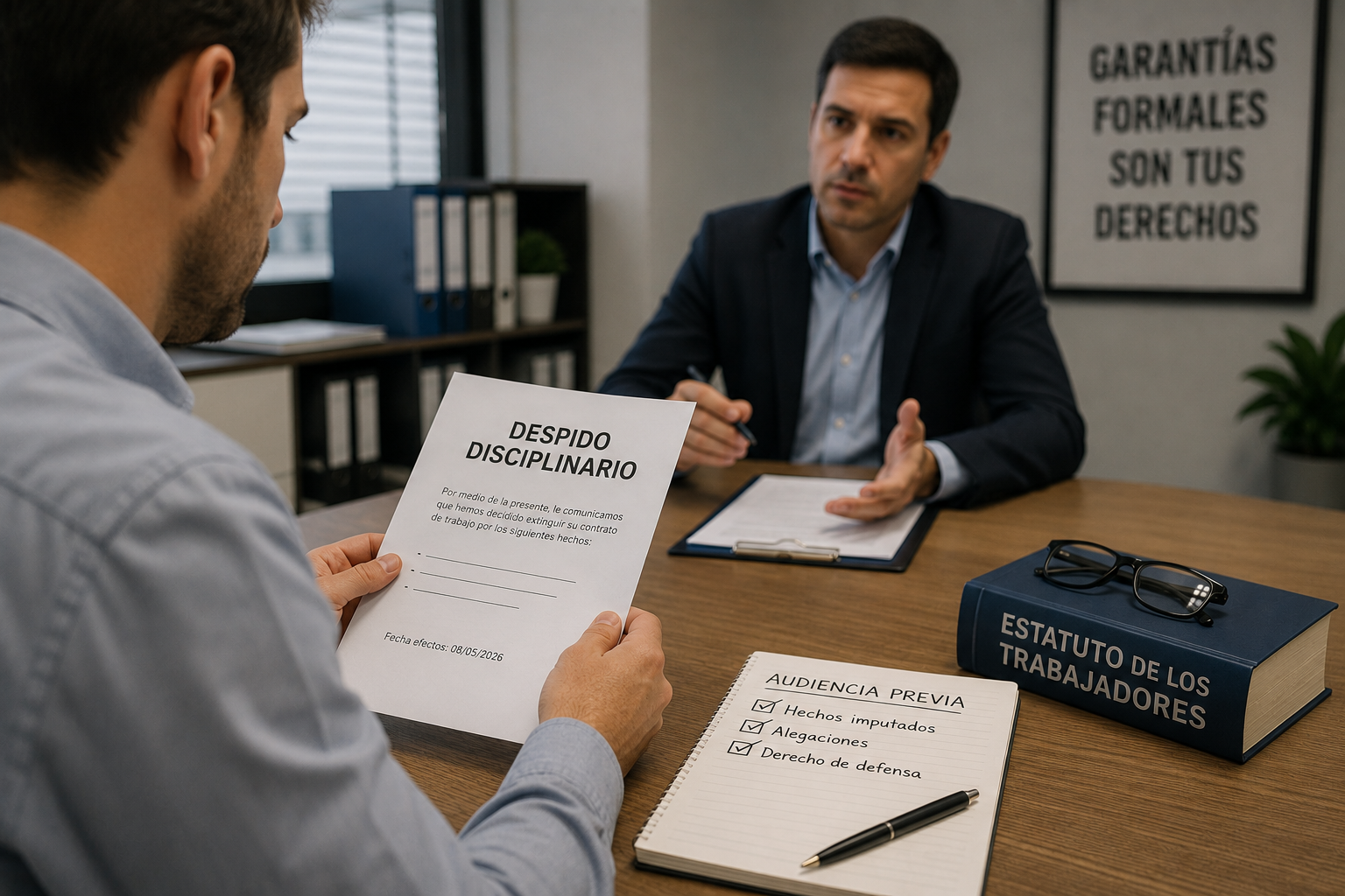 Despido disciplinario y audiencia previa: el TSJ de Cataluña confirma que las garantías formales siguen siendo esenciales